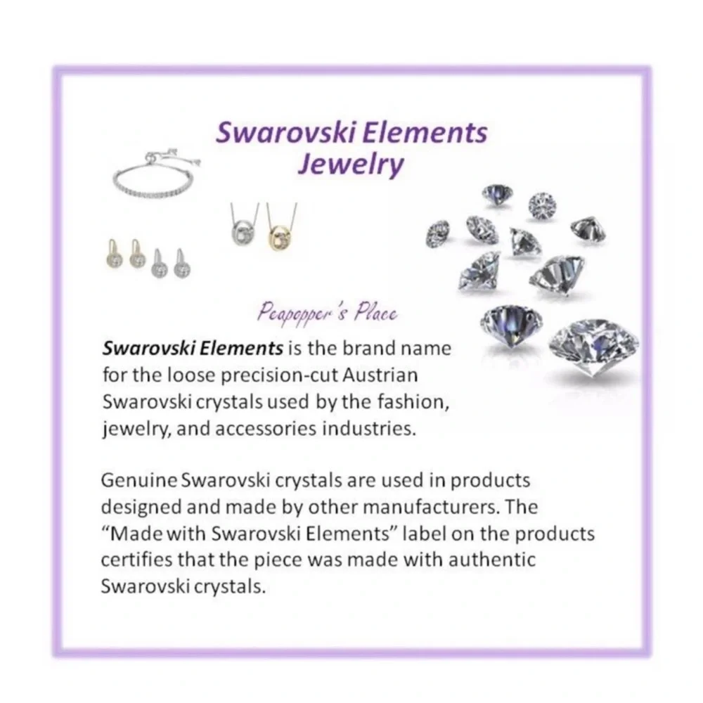 Swarovski Crystal Ring Rhodium-Plated Three-Stone Ring with Clear Crystals - Picture 4 of 11